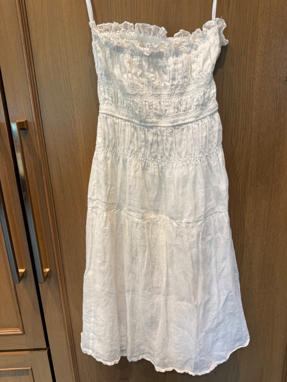 Frame White Strapless Dress S/P - Picture 2 of 5